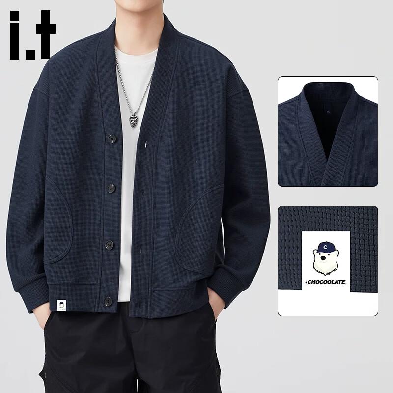 Мужской :Кардиган вафельной вязки CHOCOOLATEit M