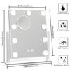 Hollywood Vanity Mirror with Lights Lighted Makeup Mirror with Lights 3 Color Lighting Modes Dimmable 5X Magnification Mirror S