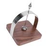Napkin Holder Exquisite Stainless Steel Walnut Napkin Dispenser with Weighted Arm for Kitchen Restaurant Hotel
