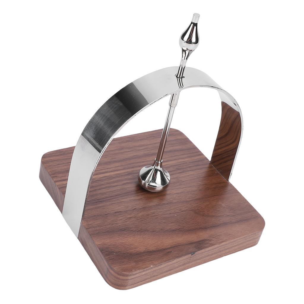 Napkin Holder Exquisite Stainless Steel Walnut Napkin Dispenser with Weighted Arm for Kitchen Restaurant Hotel