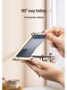 Samsung Z Flip7 Transparent Electroplated Ring Case - Fresh Style Protective PC Cover
