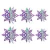 6Pcs Christmas Snowflake Ornaments 3D Large Iridescent Paper Snowflakes Hanging Decoration for Winter Wonderland Christmas Party Holiday New Year Home