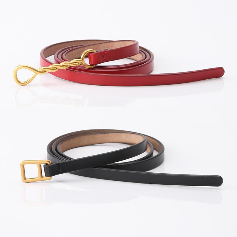 

Belt Women S Cowhide Jeans Belt Non-Porous Belt Casual Women S Small Belt