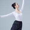 Women's Ballet Attire: Modal Long-Sleeve Cape Top with Waistcoat & Shoulder Guard