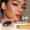 Radiant Eyes 3-Color Gradient Glitter Eyeshadow Stick - Long-lasting & Easy-to-Use for Beginners