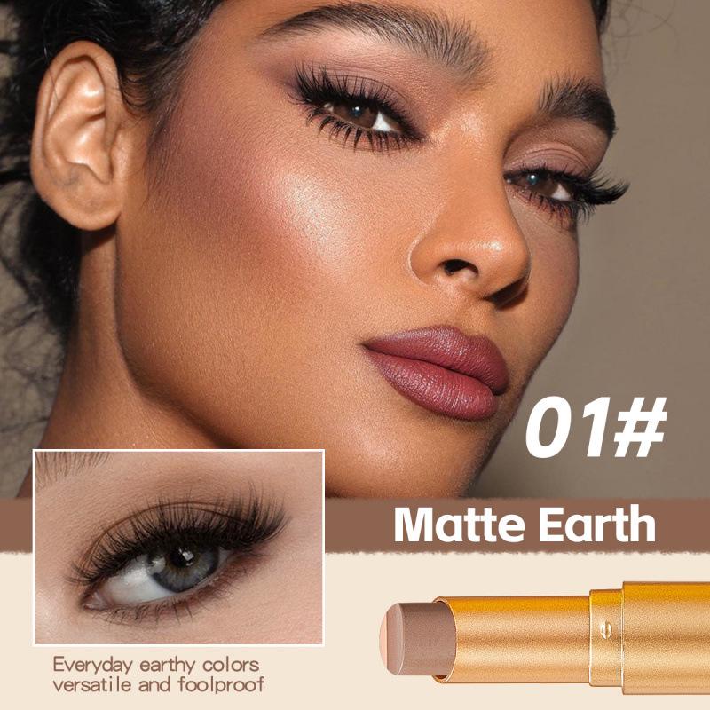 Radiant Eyes 3-Color Gradient Glitter Eyeshadow Stick - Long-lasting & Easy-to-Use for Beginners