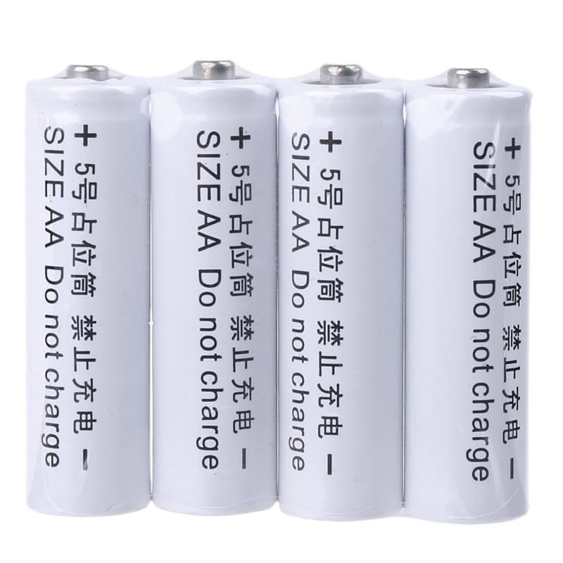 No Power AA 14500 Dummy Fake Battery Setup for Shell Placeholder Cylinder Conductor for AA Battery Eliminator Accessorie