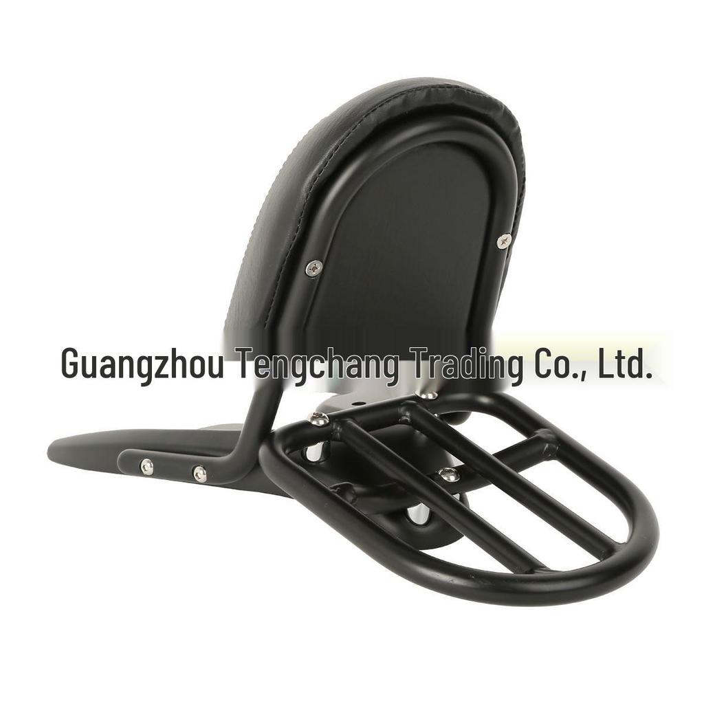 Motorcycle Backrest & Luggage Rack Base Plate Set – Modified Black Rear Tail Rack
