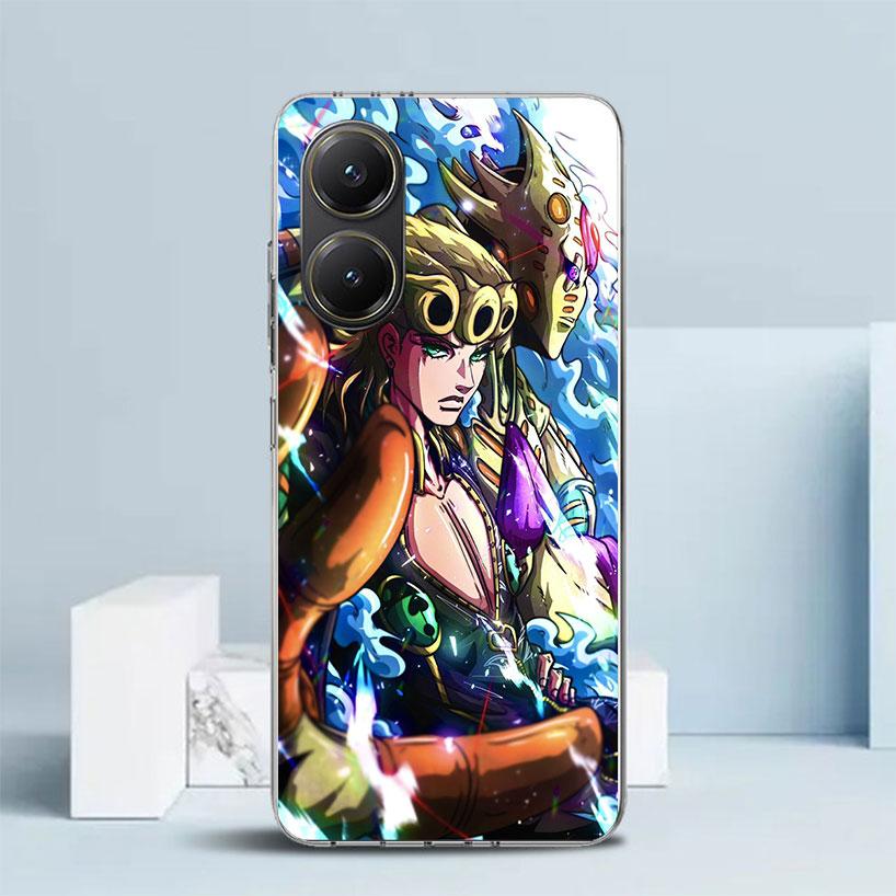 JoJo Adventure Giorno Giovanna Soft Cover for Xiaomi Poco F7 Ultra X7 X6 X5 Pro M7 Phone Case Redmi 15 15C 13 13C 12 12C 10 10C