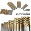 50 Pcs/set Hss Drill  Sets Titanium-coating Powerful Hard Steel Tools 1mm 1.5mm 2mm 2.5mm 3mm