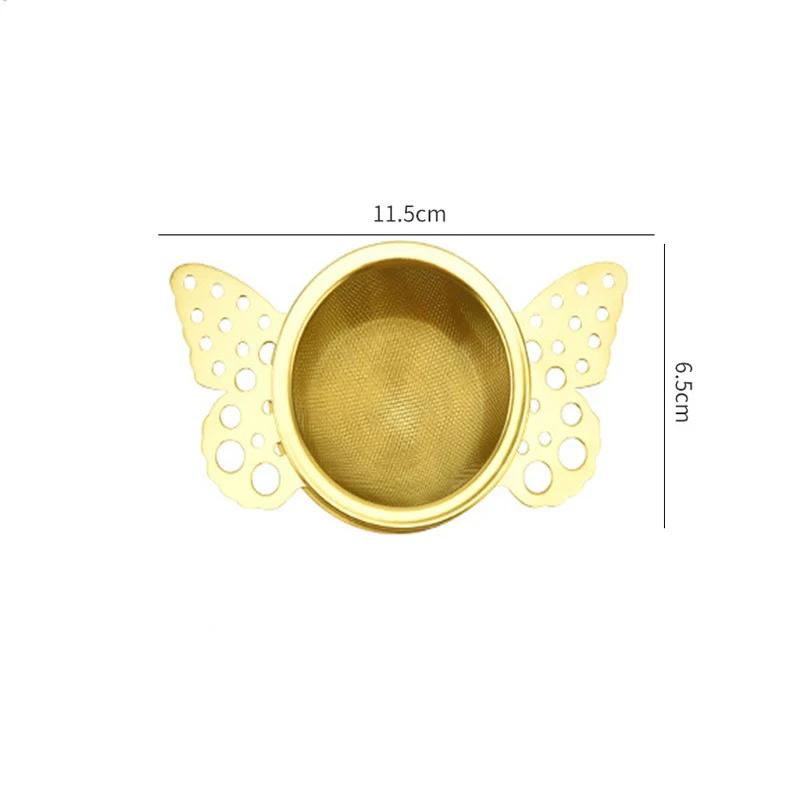 Double-layer Fine Mesh Tea Strainer Stainless Steel Filter Sieve Teaware Lace Tea Drain Useful Tea Infusers Kitchen Accessories