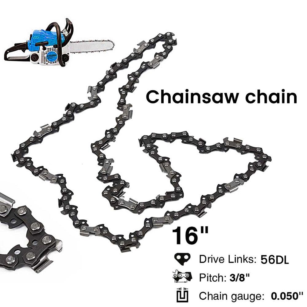 1/2Pcs 16 Inch Chainsaw Chain 55/56/57 Drive Links Chainsaw Chain 3/8" LP Mini Guide Saw Chain Replacement Portable 0.050"