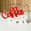 Coffee Themed Coffee Tray Decor Figurine Two-Tone Color Home Coffee Nook Decor  Kitchen Counter