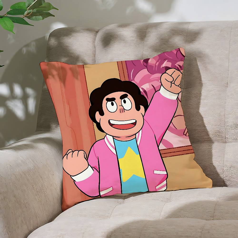 

Cute HSteven UniverseW Pillow Case Throw Pillow Cover Nordic Vintage Style Cushion Covers Home Living Room Sofa Couch Seat 40x40 cm