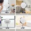 MILPROX Actress Magnifying Mirror with Stand Tabletop Makeup USB 2000mAh High Adjustable Color Makeup Power Off Touch Rotation Mirror, Light, Mirror,