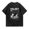 Halsey Hot Mess T Shirt  Sizes Met 183 Vintage Washed Homme Soft Comfortable Top For Everyday Wear Graphic Fashion Streetwear