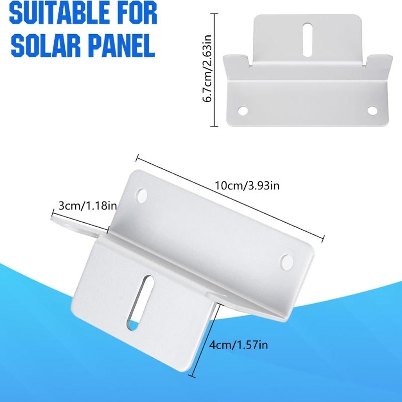 8pack Maintenance Proof Solars Mounting Brackets for Solars Panel on Roof or Wall Installations