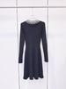 Women's 2025 Autumn/Winter French Fashion Beaded Dress with Detachable Doll Collar