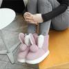 Casual Cute Bunny Boot  Non Slip Slippers Suede Rabbit Slippers Warm Thick Soled Short Cotton Boots