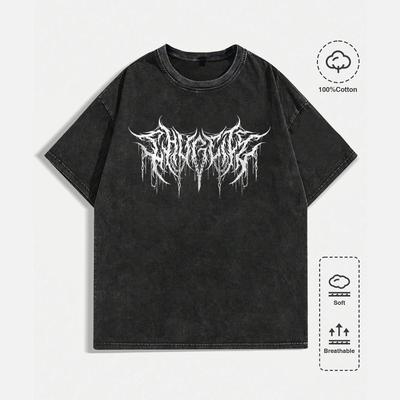 Men's Graphic Tees Shirt Unisex Cotton Oversized T-Shirt Short Sleeve Vintage Streetwear Casual Tee Top