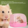 Hamster Automatic Door Open Close Bathtub Small Pet Cleaning Bathroom House  (Pink)