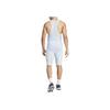 Adidas Breathable Quick-Dry Logo Print Jumpsuit Men jumpsuits Blue Gray HZ2543