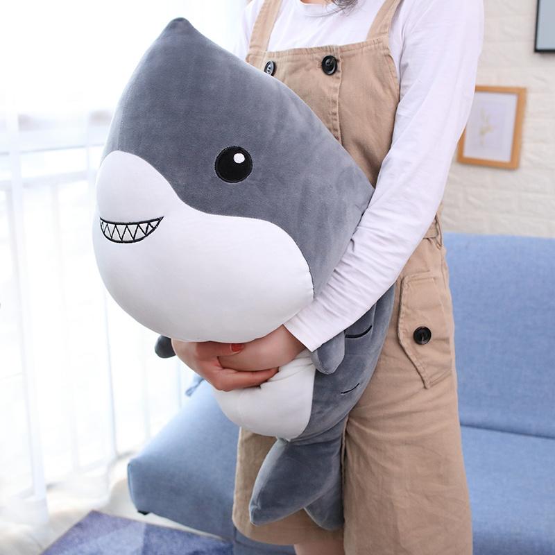 New 35-100cm Giant Funny Whale Shark Plush Toy Soft Appease Cushion Gift  Animal Doll Pillow