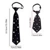 Fashion Pre-tied Punk Neck Tie Vintage with Star Chain JK Neck Tie Neckwear Adjustable Elegant Bowtie for Women and Men