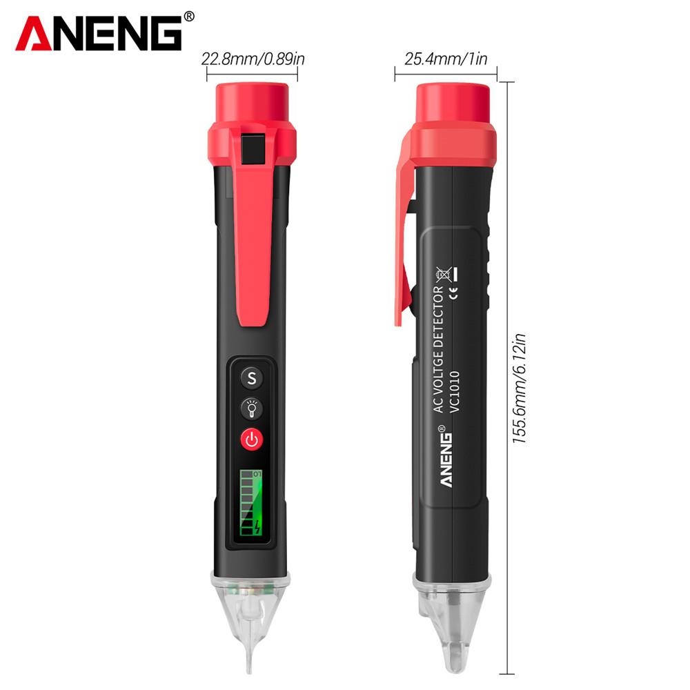 2026 New Digital Voltage Detectors 12-1000V Volt Current Electric Test Pencil AC/DC Non-Contact Pen Tester Meter ANENG VC1010 Multifunctional Tester