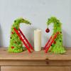 Green Christmas Tree, Small Desktop Lighted String With Ladder, Plush Christmas Tree For Desktop Decoration Suitable For Home