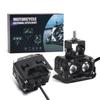 2X Motorcycle Headlights Spotlight Fog Light Hi/Low Beam Len Dual Color Work Auxiliary Driving Light Headlight Yellow White 12V