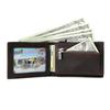 Pure Cowhide Retro Men'S Card Bag, Small Design, Automatic Card Elastic Small Wallet, Genuine Leather Card Cover Bag, Dollar Clip Men'S Bag