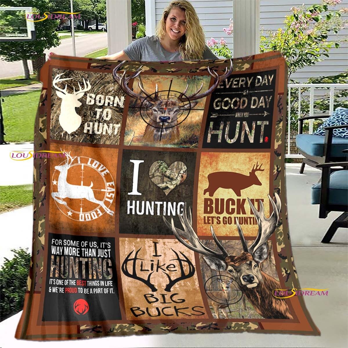 

Фланелева ковдра з 3D-друком на оленях для ліжок Похідний пікнік Модне покривало Ковдра Ковдри для ліжок Ковдра для пікніка 75x90cm