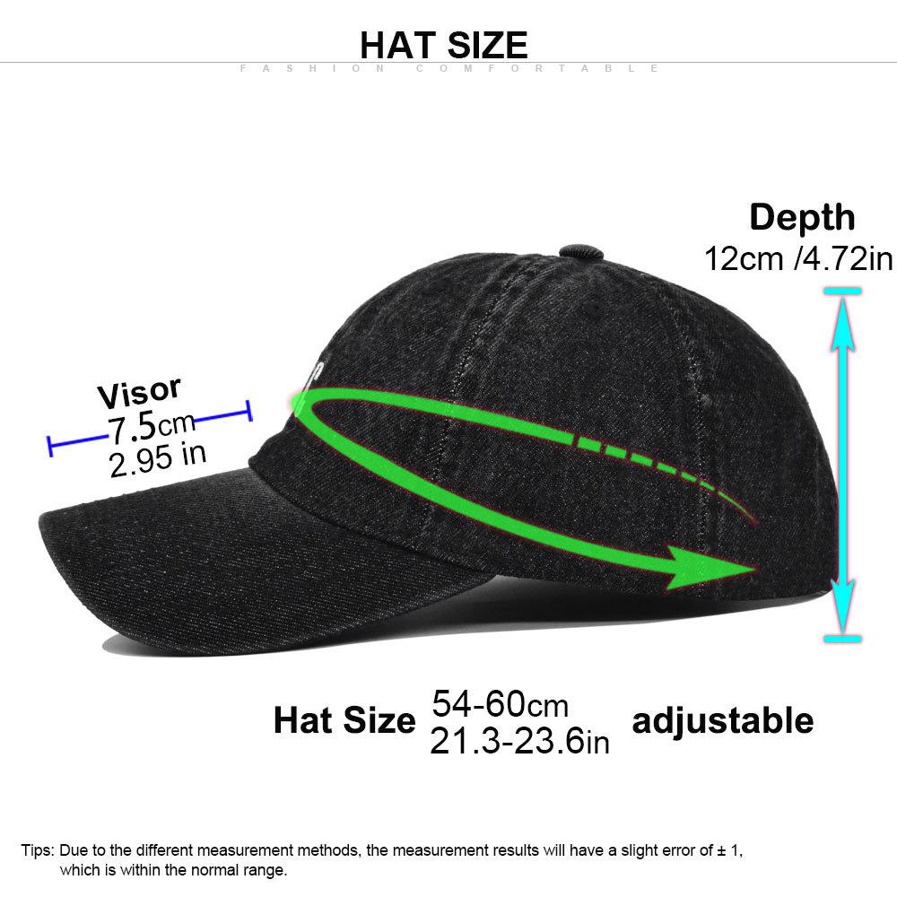 Vintage Dad Hat - Soft Washed Distressed Embroidered Heart Baseball Cap with Adjustable Strap - Unisex Couple Sun Hat for Women