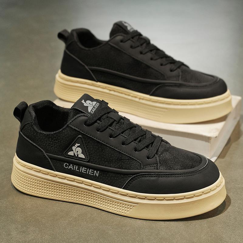 Spring and Autumn Men's Shoes New Breathable Board Shoes Male Students Trend Versatile Platform Sports Shoes Casual Trendy Shoes