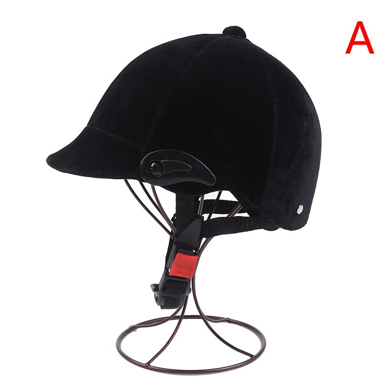

Horse Riding Helmet Professional Unisex Classic Horse Riding Cap Protective Gear Outdoor Adjustable Sports Equestrian Hat Cap