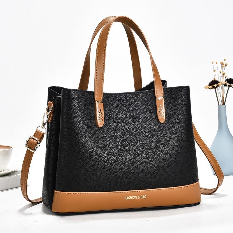Fashionable Women's Shoulder Bag Hot Sale of The Season New Style Versatile Handbag PU Leather Large Capacity Female Tote Sac