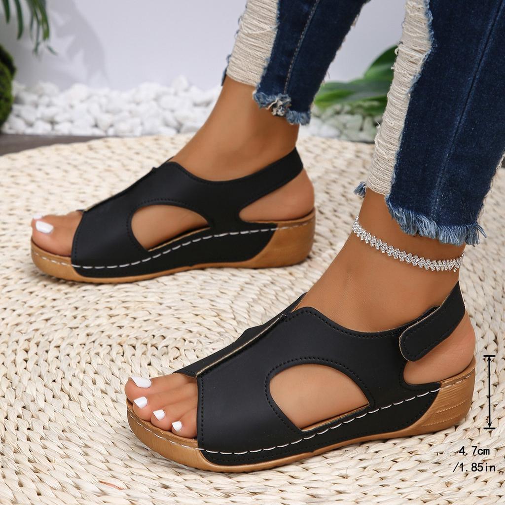 New Non-slip Wearable Women's Open-toe Sandals -Not Tired Feet Design Cushioning Fashionable Versatile Soft and Comfortable Arch Support
