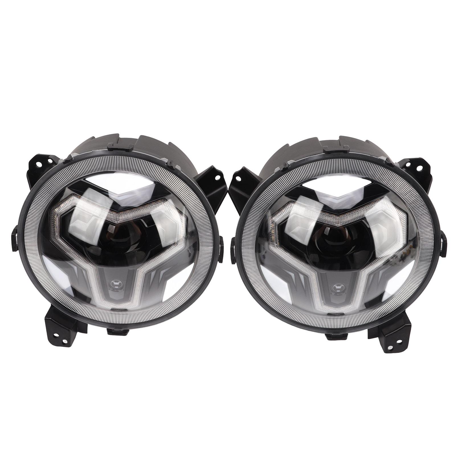 

9-дюймові світлодіодні фари з інтегрованими ДХВ та покажчиками повороту, світло ближнього/дальнього світла, заміна для Jeep Wrangler JL Gladiator JT