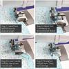 Narrow/Wide Rolled Hem Presser Foot Hemming Foot Kit With Sewing Clips 4/8'', 6/8'', 8/8'' Sewing Rolled Hemmer Presser Foot