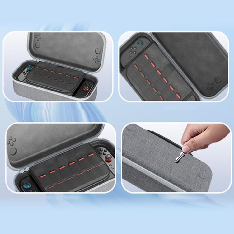 Storage Bag with Card Slot and Handle Game Console Carrying Case Scratchproof Case Shockproof Storage Box for NS2