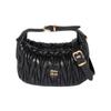 Matelassé Metal Logo Lambskin Tote Bag Women Handbags Black 5NE026_AFPP_F0002