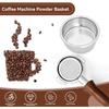 58mm Portafilter Filter Basket Reusable Coffee Filter Basket Portafilter Filter Bowl Replacement for Espresso Machine