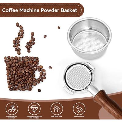 58mm Portafilter Filter Basket  Reusable Coffee Filter Basket Portafilter Filter Bowl Replacement for Espresso Machine