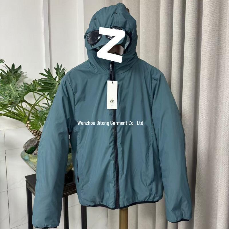 Trendy Brand Hooded Eyewear Jacket with Cotton Padding - Warm and Stylish