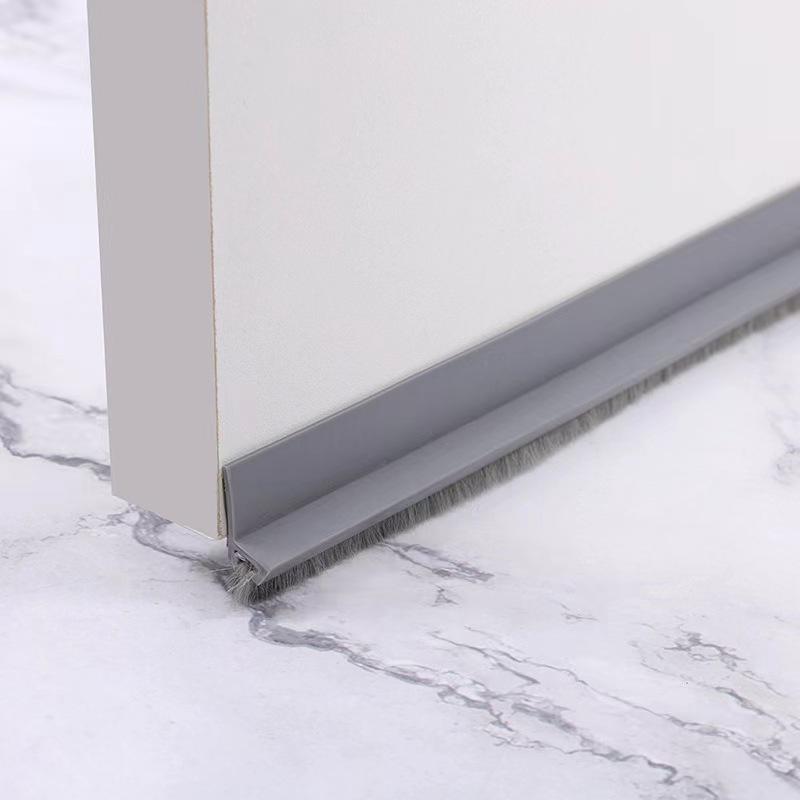 Door Seal Draft Stopper with Brush Reduce Noise, Rubber Door Sweep Breeze BlockerInsect Proof, Dust Proof and Sound Proof Seal