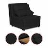 Fold-out Armchair Sleeping Function KIMO Bedding Container Family Furniture Black