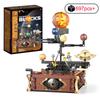 697pcs Creative Rotating Solar System Mini Building Blocks Planets Sun Model DIY Tabletop Decoration for Kids Birthday Gift