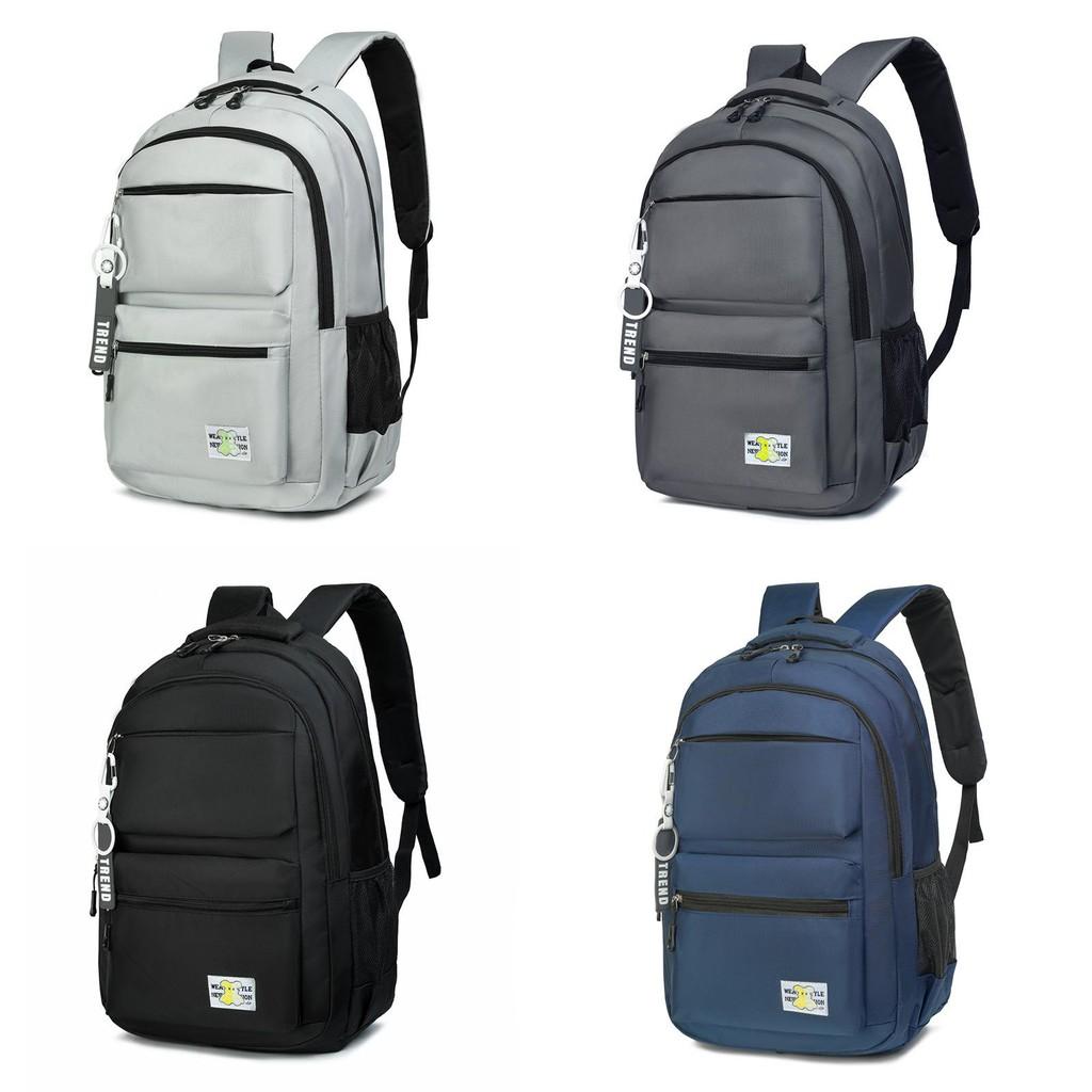 Letter Bear Fashionable Pattern Men Large Capacity Backpack For Commuting