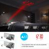 3D Projection Alarm Clock Snooze Larger LED Mirror Clock Display Temperature Auto Brightness Bedroom Bedside Clock
